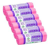EFFENNE group- 180 bolsas de basura perfumadas rosa 35x45 cm para recogida selectiva de residuos en interiores - Bolsas de plástico para el cubo de basura del baño o la cocina.
