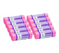 EFFENNE group - 300 bolsas de basura perfumadas rosa 35x45 cm para recogida selectiva de residuos en interiores - Bolsas de plástico para el cubo de basura del baño o la cocina.