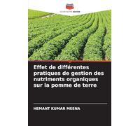 Effet de différentes pratiques de gestion des nutriments organiques sur la pomme de terre