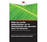 Effet de l'acide gibbérellique sur le métabolisme des glucides dans les bananes: Métabolisme de l'amidon et du saccharose