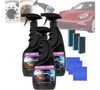 Efficient Car Rust Removal Spray Set, Rust Spot Cleaner For Cars, Iron Powder Remover And Car Iron Remover Spray, Bateful Rust Remover, For Multipurpose Rust Remover Spray For Car, Metal (3, pc)