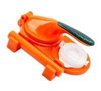 Efficient Dough Press - Dumpling Wrapper Maker for Quick Kitchen Prep | Food Grade PP, Manual Press Tool, Rolling Pin Included, Dumpling Skin Shaper, Craft Aid, Home Cooking