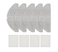 Efficient Mop Cloth and Filter Kit for Conga 7490 For XTreme y For Genesis Keep Clean Floors with 2 Filters and 2 Mops Cloth (B)