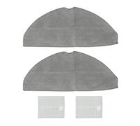 Efficient Mop Cloth and Filter Kit for Conga 7490 For XTreme y For Genesis Keep Clean Floors with 2 Filters and 2 Mops Cloth (A)