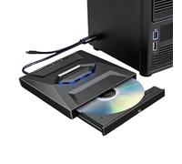 Efficient Peripheral Reader, Industrial Grade Disk Drive, 6.6 Inches High Speed Interface with Slim Case, Structural Optical Hub, Storage Device with Sl inish, Hardware Tool for Office and Car