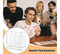 Efficient Sorting System: Featuring a three-slot compartment system, the Booster Pack Dispenser simplifies organization, providing adequate storage for booster packs and accessories, allowing users to