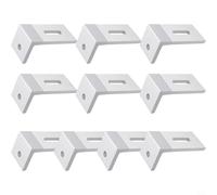 EffiFish 1 juego de 4 soportes en L de montaje de panel solar de 90 grados, para instalación de techo de barco de caravana, sistema fuera de la red, kit de herramientas de soporte (1 unidad)