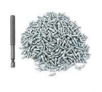 EffiFish 100 tornillos de tuerca de neumático de 4 x 12 mm, puntas de nieve antideslizantes para coche, SUV, ATV, pernos de tracción de hielo de metal para uso en carretera en invierno