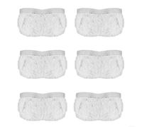 EffiFish 6 almohadillas de microfibra compatibles con Vaporetto Smart 100 para mopas de vapor de la serie, limpieza gruesa reutilizable