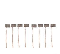 EffiFish 8 escobillas de carbón de 6 x 6 x 10 mm para reparación de motores eléctricos, repuesto para ventiladores y motores de limpiaparabrisas
