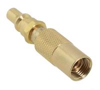 EffiFish Adaptador de gas de conexión rápida, convertidor de desconexión de 1/4 pulgadas, accesorio de gas natural, acoplamiento de desconexión de latón, conexión rápida