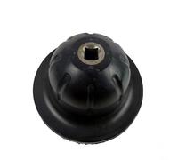 EffiFish Amoladora de cubo de rueda de 150 mm con disco de carburo de silicio, cepillo de limpieza de fijación rápida para eliminación de óxido de llantas de coche, 1500 RPM (negro)