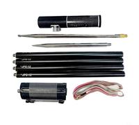 EffiFish Antena portátil de onda corta JPC-12, 7MHz-50MHz 100W Radio Jamón de 8 bandas para kit de antena GP con varilla telescópica de 2,5 m para operaciones de campo al aire libre
