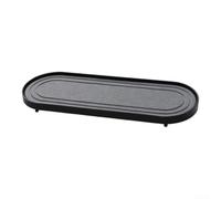 EffiFish Bandeja de jabón de diatomita de 30 cm, acero inoxidable de secado rápido (negro)