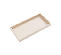 EffiFish Bandeja organizadora de silicona para encimera para baño, plato de tocador impermeable para cosméticos y artículos de tocador, color gris, 30 x 12,5 cm (blanco, 20 x 10 cm)