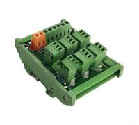 EffiFish Bloque de terminales de 3 cables y 6 canales, módulo de cableado de sensor NPN PNP, para caja de conexiones de interruptor de proximidad, tarjeta de adquisición de señal industrial