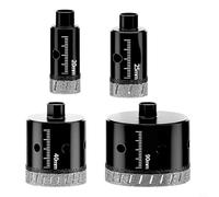 EffiFish Broca seca M10, abridor de agujeros de núcleo de diamante de 20 a 90 mm para amoladora angular, perforación de azulejos de vidrio de mármol (35 mm)