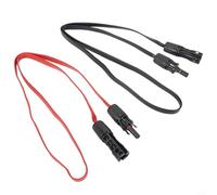 EffiFish Cable solar fotovoltaico plano, el 100 cm a través del cable de la ventana Cable de extensión con conector de 4 Mm² de alambre para instalación de panel fotovoltaico