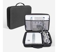 EffiFish Caja de almacenamiento EVA, para ECOVACS Mini para WINBOT, organizador a prueba de golpes con asa, estuche de viaje de gran capacidad para accesorios de robot de limpieza de vidrio (negro)