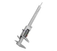 EffiFish Calibrador digital de acero inoxidable de 150 mm, medidor vernier electrónico con pantalla LCD, conversión SAE/métrica, herramienta de medición de precisión de 0.01 mm