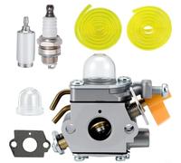 EffiFish Carburador para recortadoras Homelite CS26 SS26 CS30 SS30 EX26, reemplaza 308054043 3074504, piezas de soplador de recortadora de cuerdas de 26CC