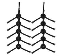 EffiFish Cepillos laterales para aspiradora Eufy X8 Pro Series X8 Pro SES, accesorios de repuesto, plástico negro, material de nailon de larga duración (paquete de 10)