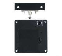EffiFish Cerradura invisible inteligente para gabinete, tarjeta NFC sin llave para aplicación ttlock, pestillo electrónico de cajón para muebles, oficina, hogar, seguridad, negro (para ttlock)