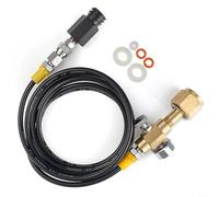 EffiFish CGA320 Adaptador de recarga de conexión rápida de cilindro, kit de llenado de manguera de alta presión de 2 m para máquinas Sodastream con tanques externos de 5/20/50 libras