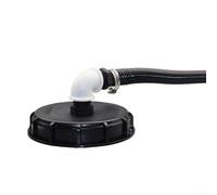 EffiFish Cubierta de contenedor IBC, DN150 sistema de llenado automático de manguera en espiral de 32 mm, kit completo de conexión (25 mm)