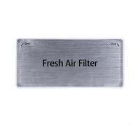 EffiFish Cubierta de filtro de aire para refrigerador, tapa de carcasa de filtro de aire para refrigerador LG, ADQ75493301, tapa de purificador de aire de plástico ABS (borde blanco)