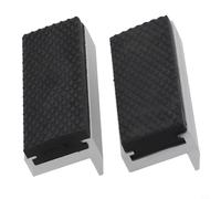 EffiFish Cubierta protectora de tornillo de banco, aleación de aluminio + almohadilla de mandíbula suave de goma para tornillo de banco, absorción magnética, patrón antideslizante rómbico, mandíbulas