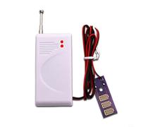 EffiFish Detector de fugas de agua inalámbrico de 433 MHz para sistema de alarma de seguridad en el hogar, sensor de inundación ABS con alcance de 100 m, blanco