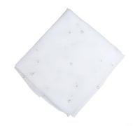EffiFish Elegante mesa de tul rosa para corredor, 75 x 300 cm, gasa suave teñida a mano, decoración rústica de boda para mesa de comedor, baby shower y celebración de vacaciones (blanco)