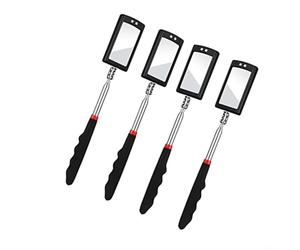 EffiFish Espejo de inspección telescópico, con luz LED, flexible, extensible, juego de 4 piezas con cuello giratorio de 360° para mecánicos profesionales