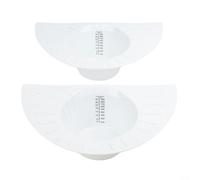 EffiFish Gorro de colección de orina, 900 ml, con alas antideslizantes y boquilla para transferencia de muestras, color blanco