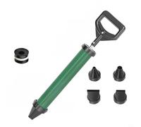 EffiFish Herramienta de calafateo de acero inoxidable con mango ABS, inyector manual de lechada de cemento para llenado de huecos de puerta y sellado de grietas en paredes (C)