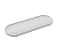 EffiFish Jabonera de diatomita de 30 cm, de secado rápido, acero inoxidable (blanco)