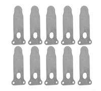 EffiFish Juego de 10 piezas de placa de válvula de compresor de aire, cabezal de bomba de aceite silencioso, piezas de repuesto de metal para kit de reparación de máquina de pistón tipo A-I (G)