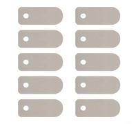 EffiFish Juego de 10 piezas de placa de válvula de compresor de aire, cabezal de bomba de aceite silencioso, piezas de repuesto de metal para kit de reparación de máquina de pistón tipo A-I (B)