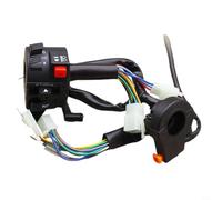 EffiFish Juego de 2 interruptores de manillar de motocicleta para TBT110, para control de haz alto y bajo, reemplazo directo negro ABS