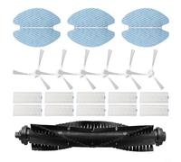 EffiFish Juego de accesorios para aspiradora Tefal para X-plorer 75 Total Care RG7687 RG7687WH con cepillo de rodillo principal Filtros Cepillos laterales