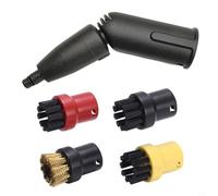 EffiFish KARCHER - Juego de cepillos de limpieza a vapor 2.863-159.0, compatible con la serie SC, potente acción de limpieza para grietas y bordes (B)