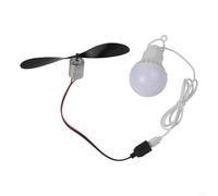 EffiFish Kit de generador de turbina eólica con luz LED USB, aspas de motor de turbina de viento para generación de energía eólica, experimentos de enseñanza, juego de hélices de motor