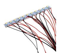 EffiFish Kit de iluminación interior LED blanco cálido precableado tira de luz de construcción para modelo ferrocarril tren paisaje diorama 12 unids