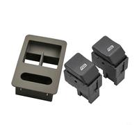 EffiFish Kit de interruptor de alimentación para Polo 6N2 6X1 1999-2001, asiento para Ibiza para Arosa, OEM 6X0959855B, panel negro ABS con botones (gris)