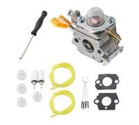 EffiFish Kit de montaje de carburador de repuesto para recortadora de cuerdas de 26 cc, herramienta a gas UT26HBV UT26HBVEMC