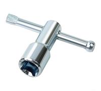 EffiFish Llave cuadrada de acetileno de 10 mm para interruptor de válvula de cilindro de gas, herramienta de hierro a prueba de óxido con acabado galvanizado, longitud de 70 mm