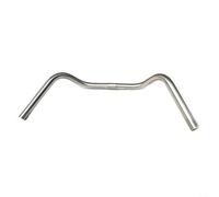 EffiFish Manillar de trekking de acero inoxidable de 25,4 mm, barra todoterreno para ciudad para crucero, bicicleta plegable, paseo cómodo, plata, 560 mm