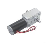 EffiFish Motor de engranajes CC de 24 V de alto par de 68 kg. Engranaje sin fin de autobloqueo para sistemas automatizados y proyectos de bricolaje, motor totalmente metálico de doble eje (12 V 40 rpm