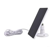 EffiFish Panel solar de 4 W 5 V, monocristalino, para cámaras de reflector Arlo Pro 4/Ultra 2/Pro 3/Ultra/Pro 5S, diseñado para uso en exteriores con materiales de larga duración (blanco)